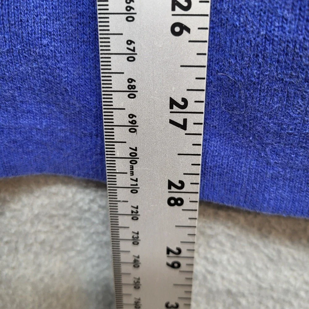 Polo Ralph Lauren Men Sweatshirt‎ XL Blue Jersey 1/4 Zip Logo Pullover